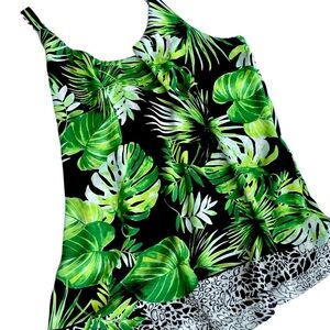 Tripical Palms Reversible Tank Top